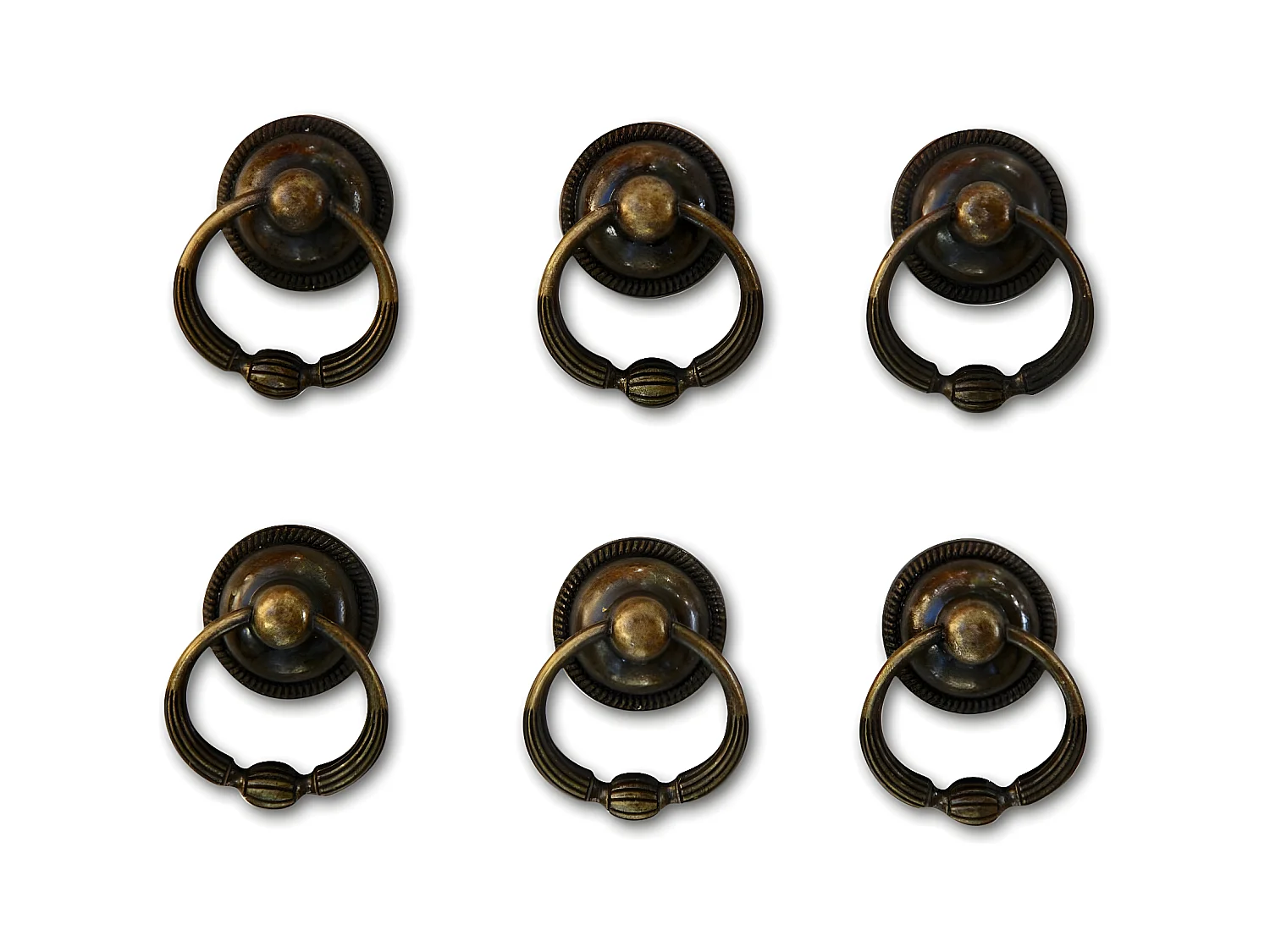 12 poignées fonte patinée 17 Fonte Marron - Décoration d'Autrefois