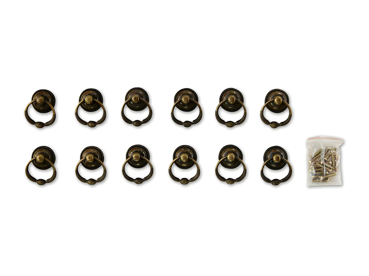 12 poignées fonte patinée 17 Fonte Marron - Décoration d'Autrefois