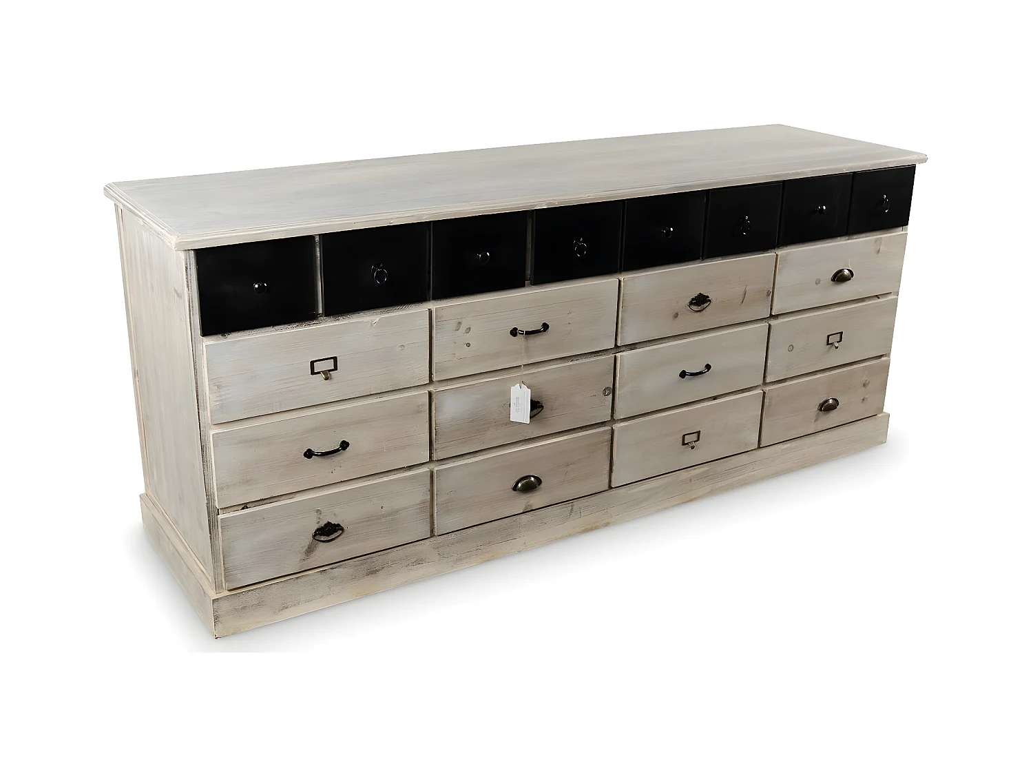 Bahut 20 tiroirs Bois Blanc - Décoration d'Autrefois