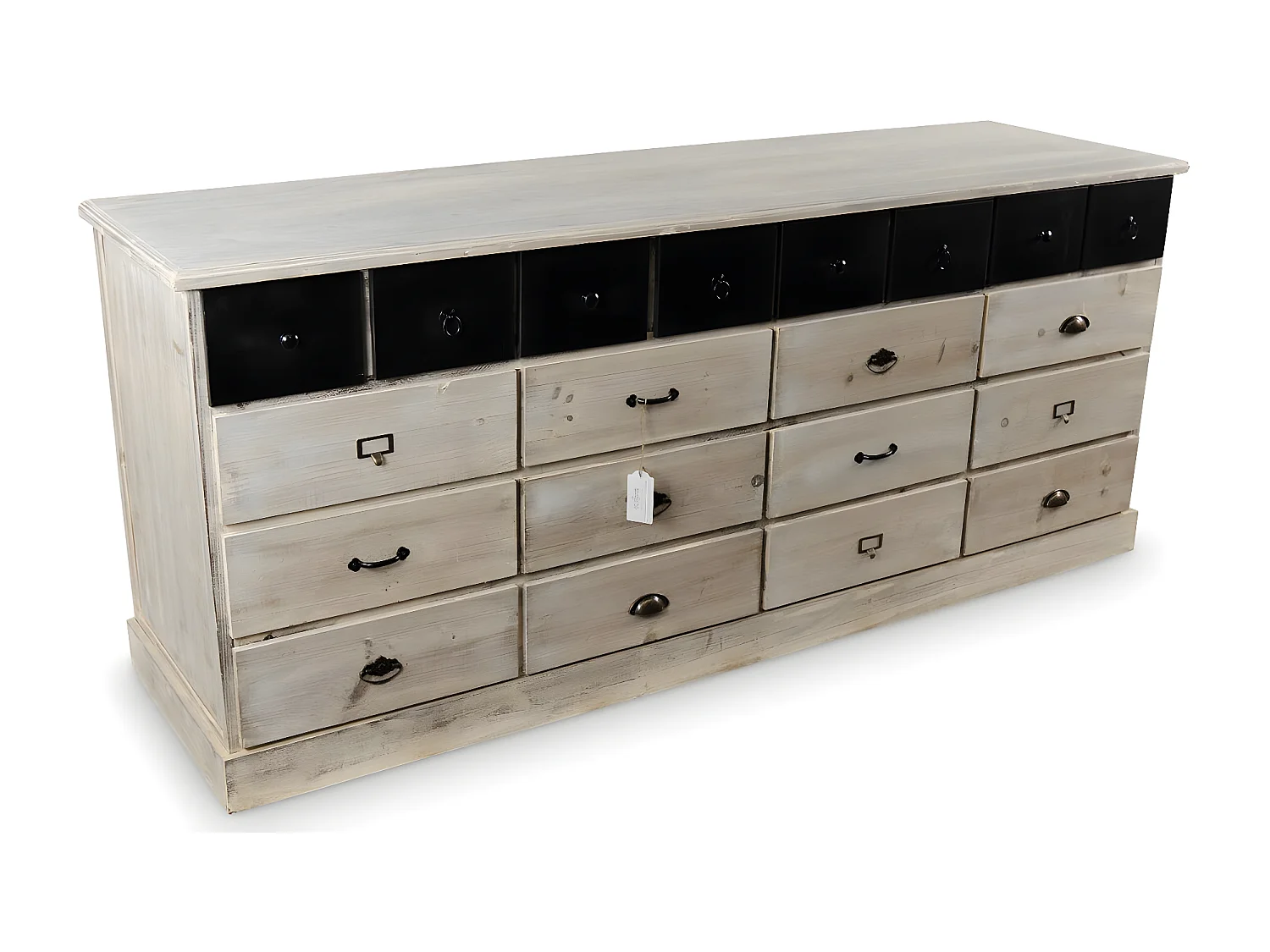 Bahut 20 tiroirs Bois Blanc - Décoration d'Autrefois