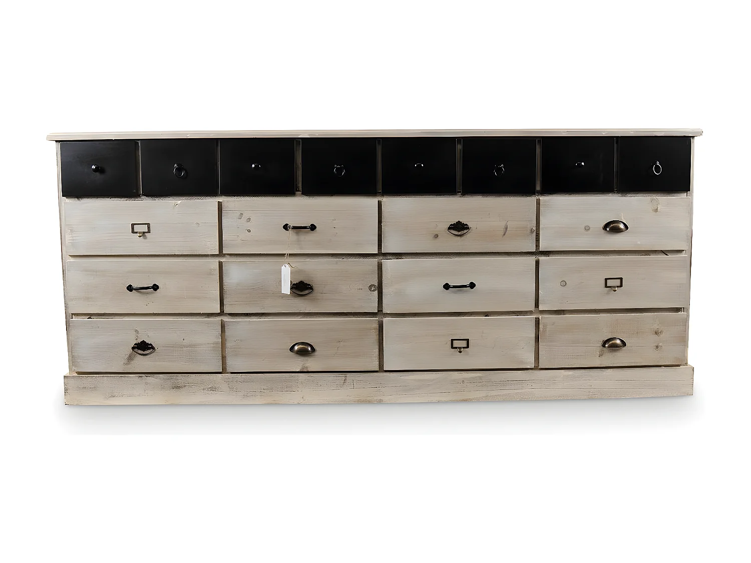 Bahut 20 tiroirs Bois Blanc - Décoration d'Autrefois