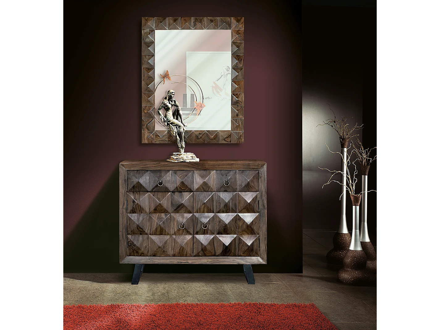 Commode en palissandre merisier