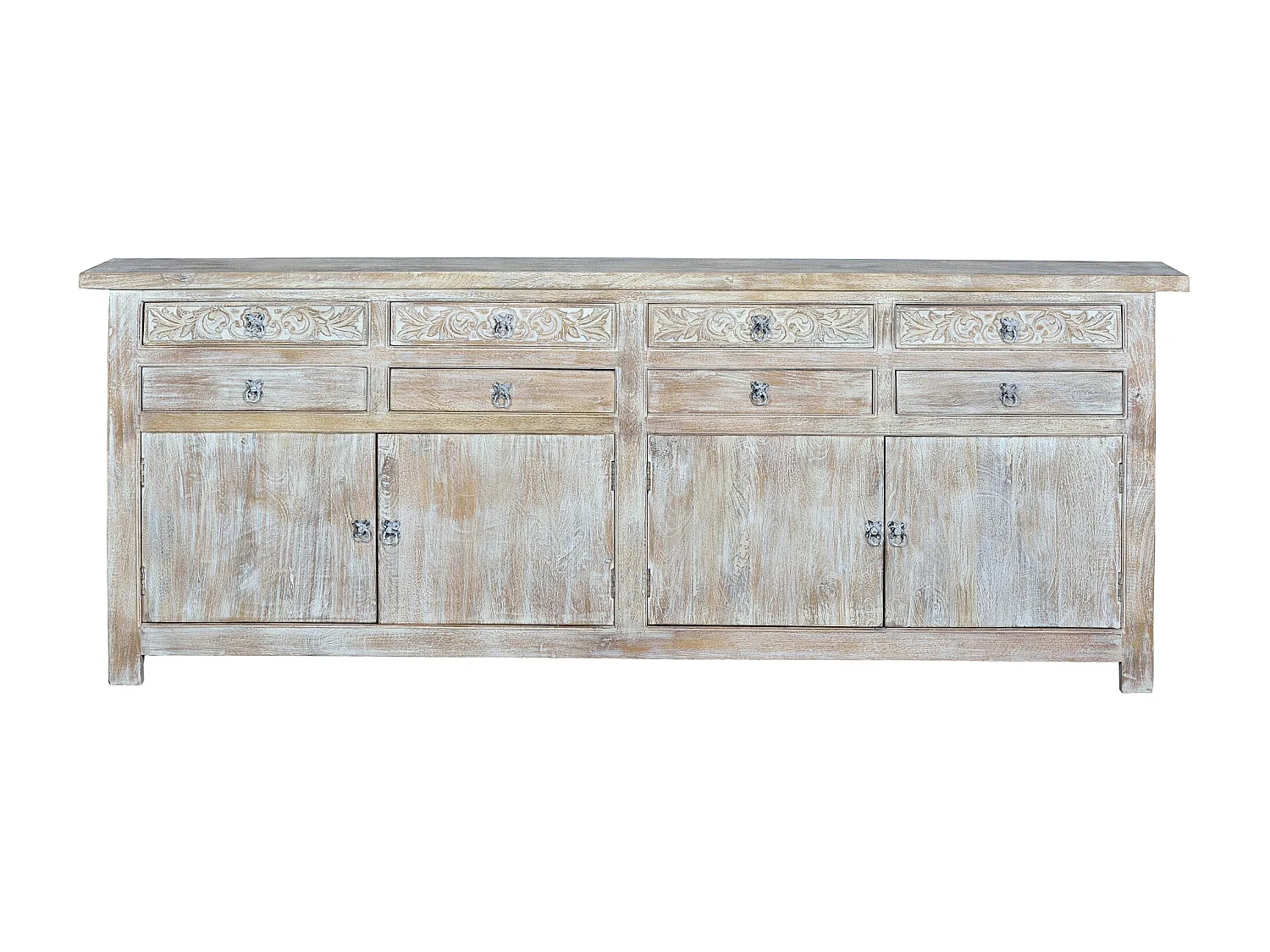 Buffet en manguier blanc vieilli