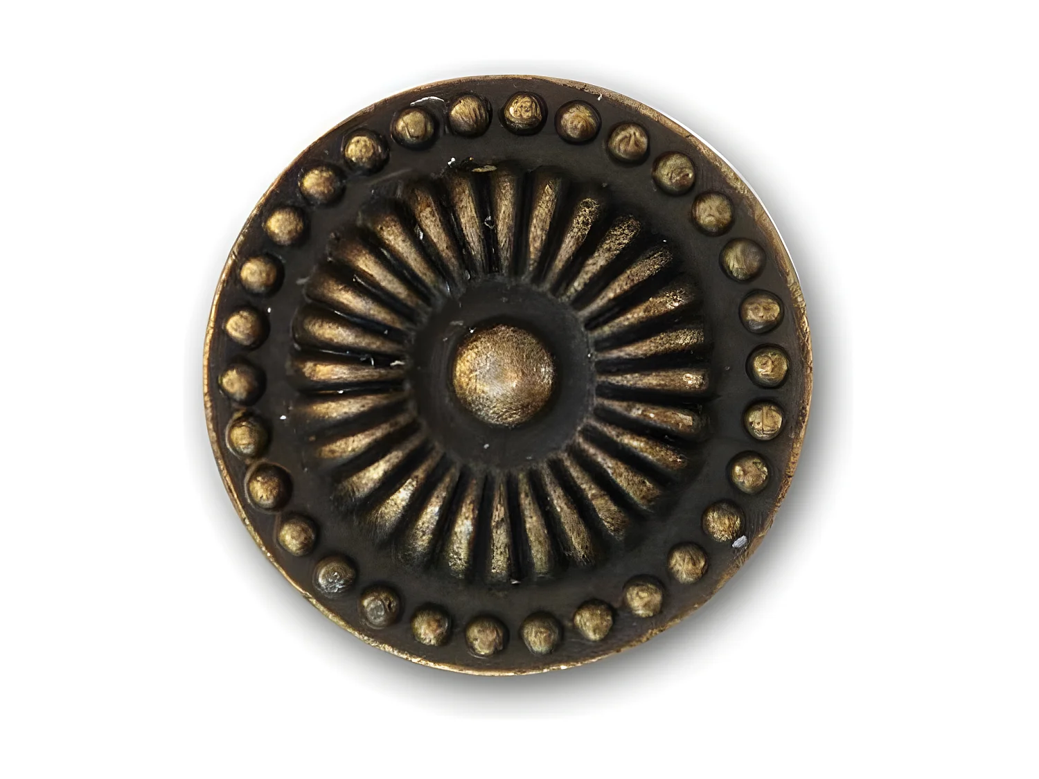 12 poignées fonte patinée 16 Fonte Marron - Décoration d'Autrefois