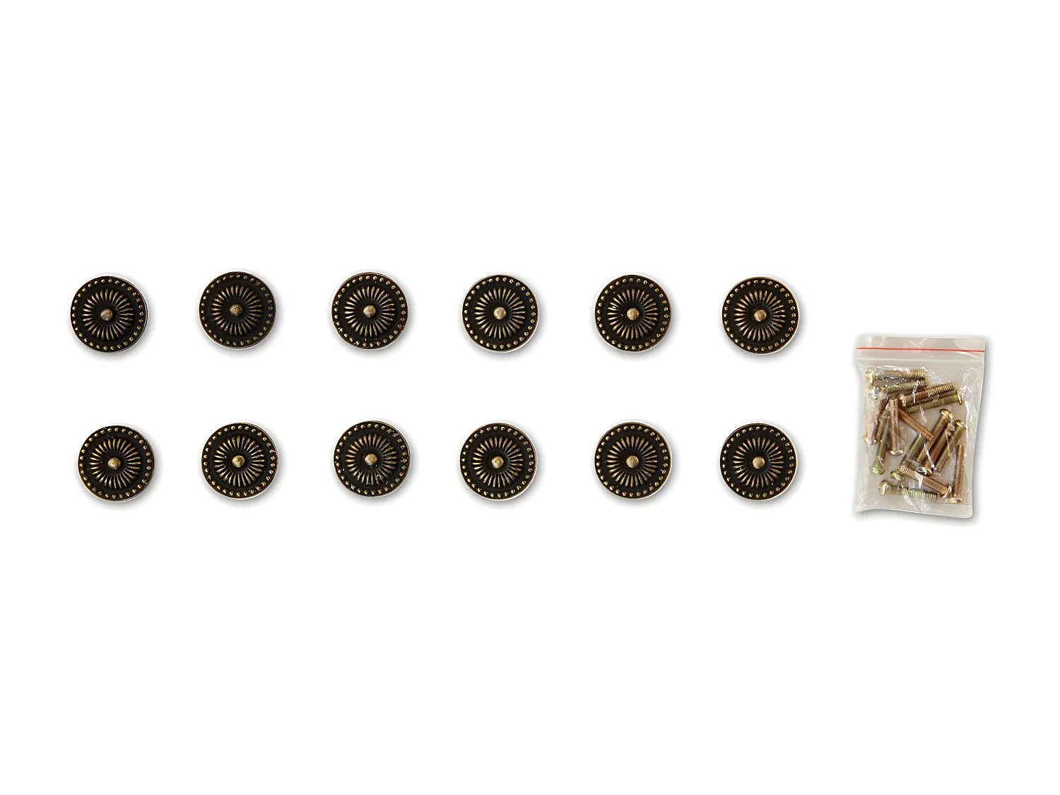 12 poignées fonte patinée 16 Fonte Marron - Décoration d'Autrefois