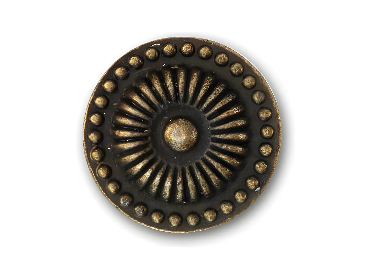 12 poignées fonte patinée 16 Fonte Marron - Décoration d'Autrefois