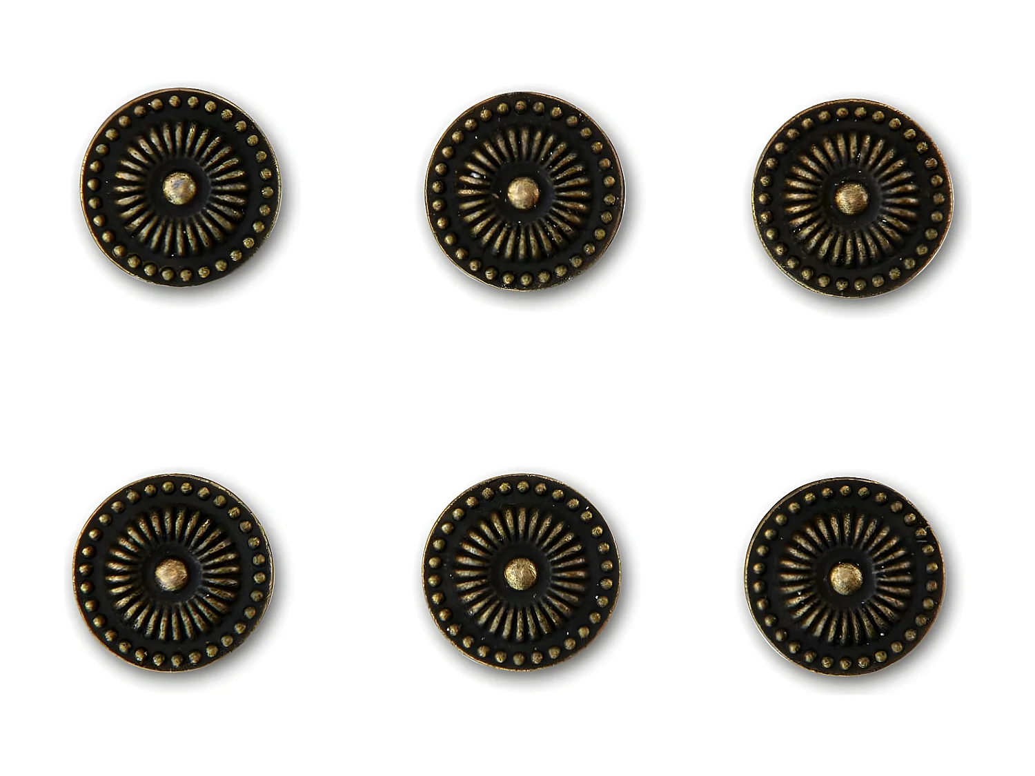 12 poignées fonte patinée 16 Fonte Marron - Décoration d'Autrefois