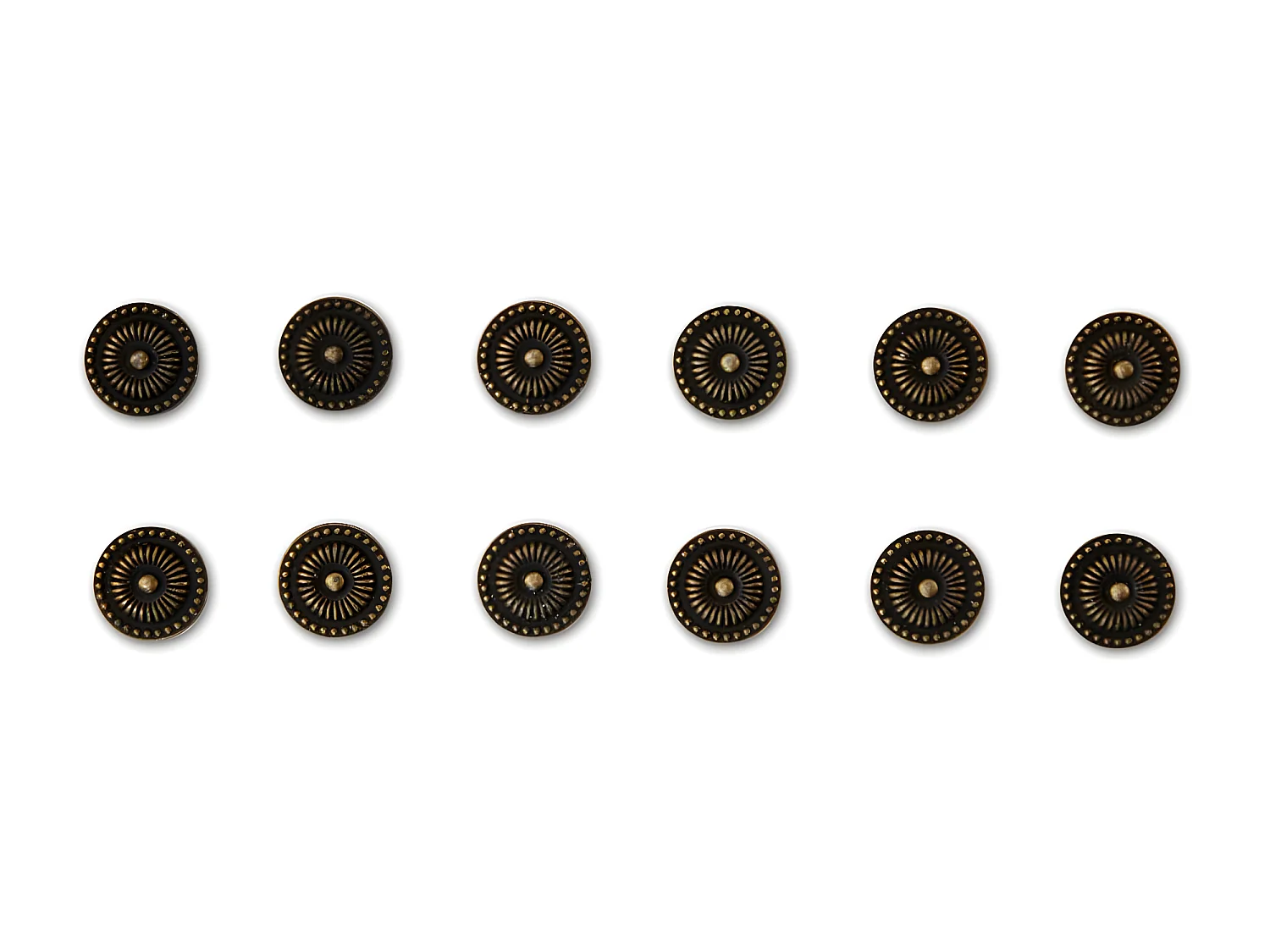 12 poignées fonte patinée 16 Fonte Marron - Décoration d'Autrefois