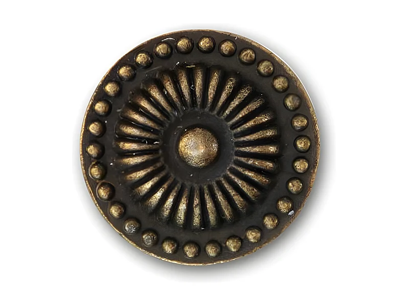 12 poignées fonte patinée 16 Fonte Marron - Décoration d'Autrefois