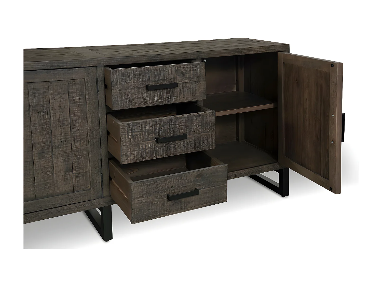 Bahut Bois Marron - Décoration d'Autrefois