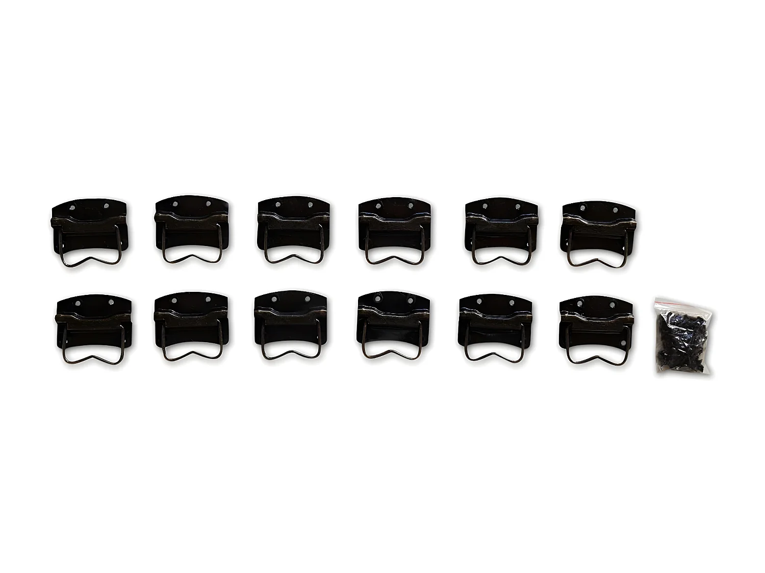 12 poignées fonte patinée 01 Fonte Marron - Décoration d'Autrefois