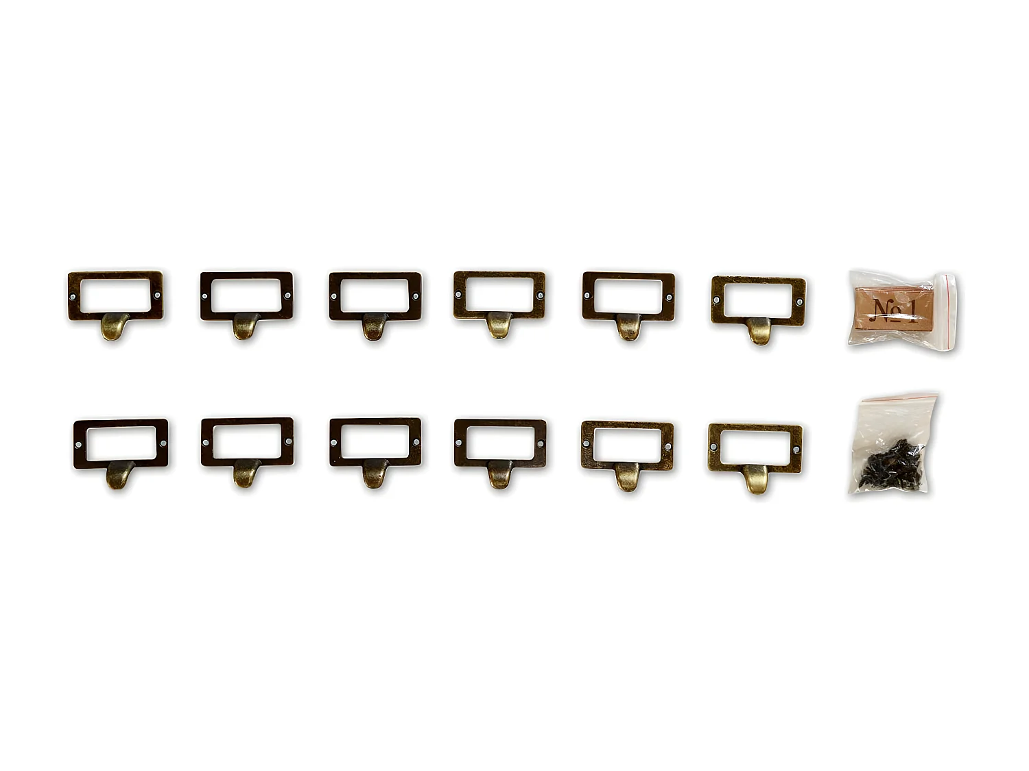 12 poignées fonte patinée 04 Fonte Marron - Décoration d'Autrefois