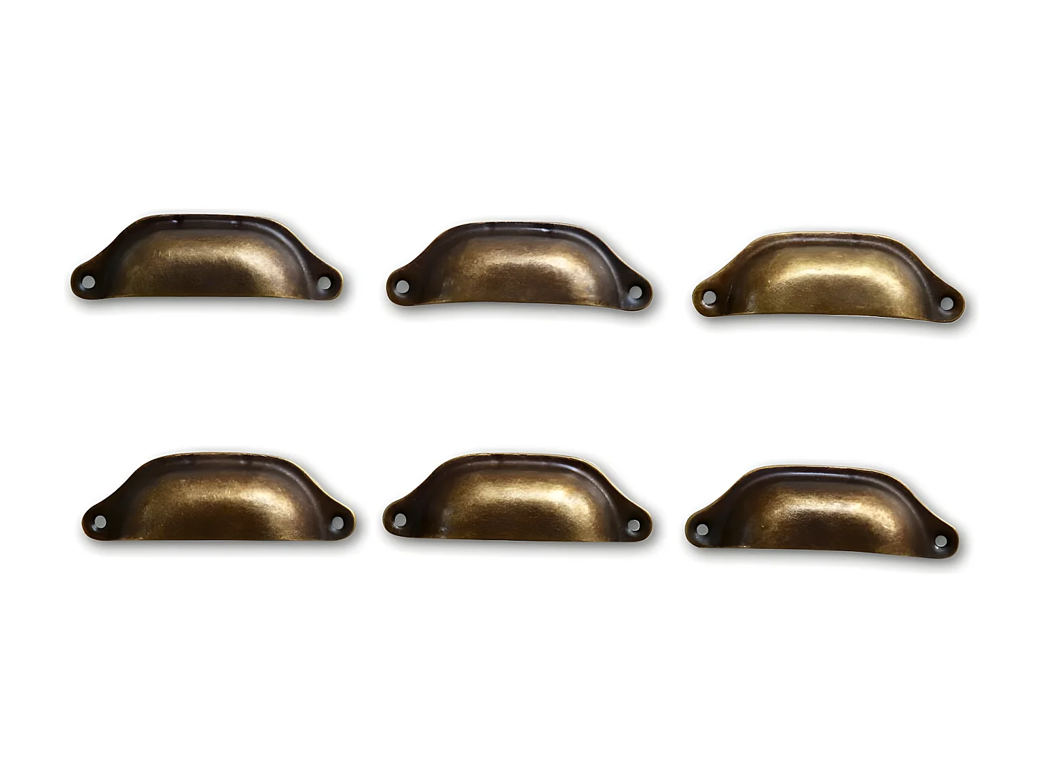 12 poignées fonte patinée 07 Fonte Marron - Décoration d'Autrefois