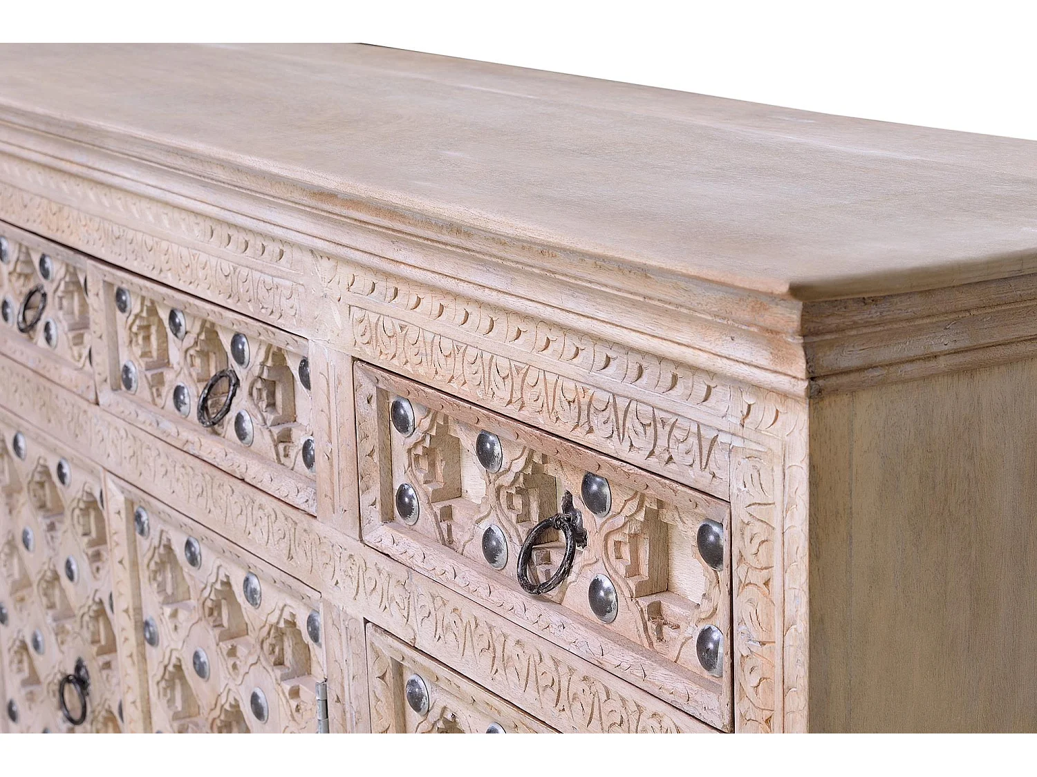 Buffet en bois de manguier couleur naturelle