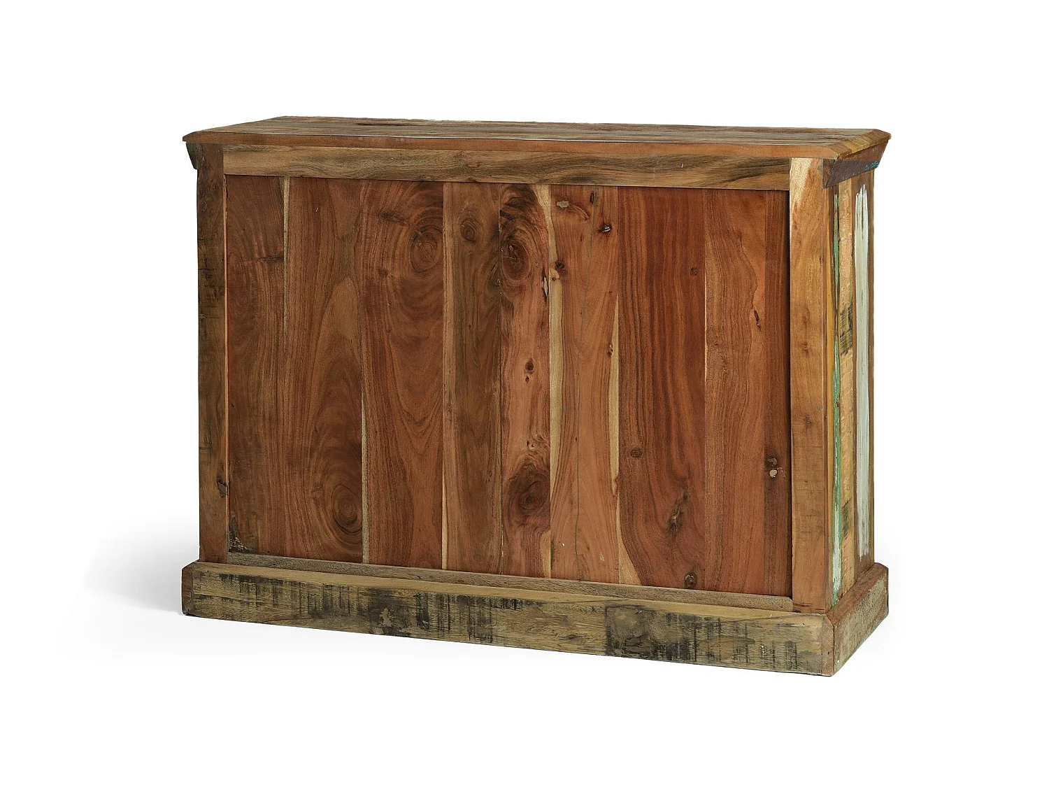 Buffet en bois recyclé style rétro vintage - 80 x 110 x 40