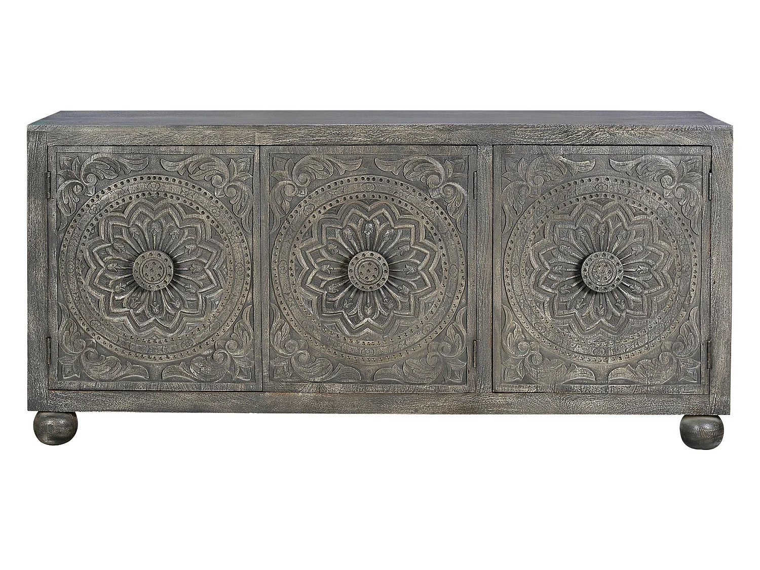 Buffet en manguier gris vieilli