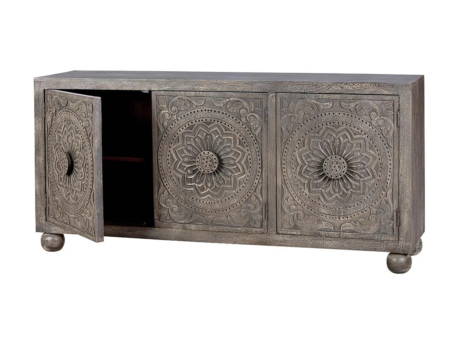 Buffet en manguier gris vieilli