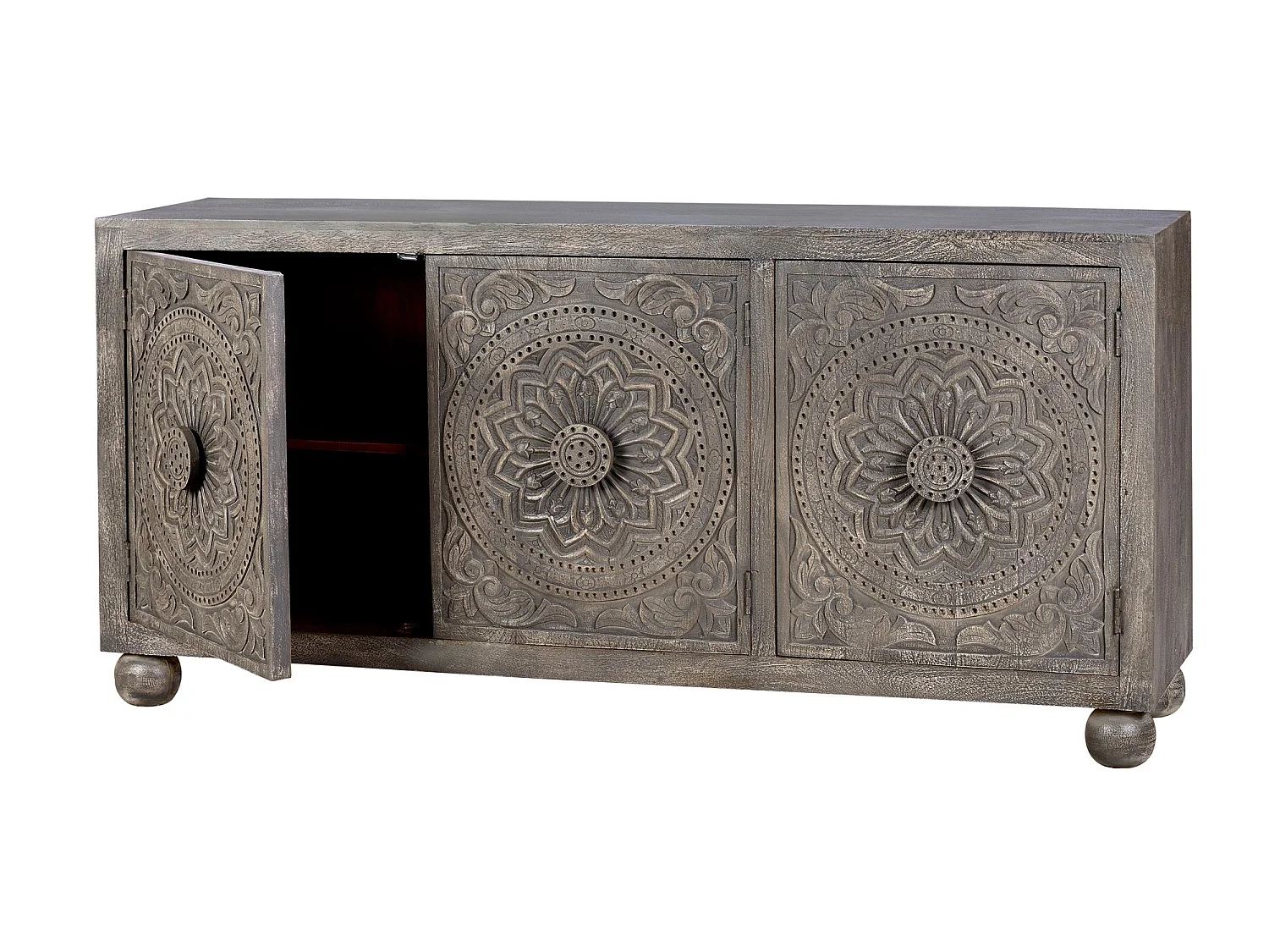 Buffet en manguier gris vieilli