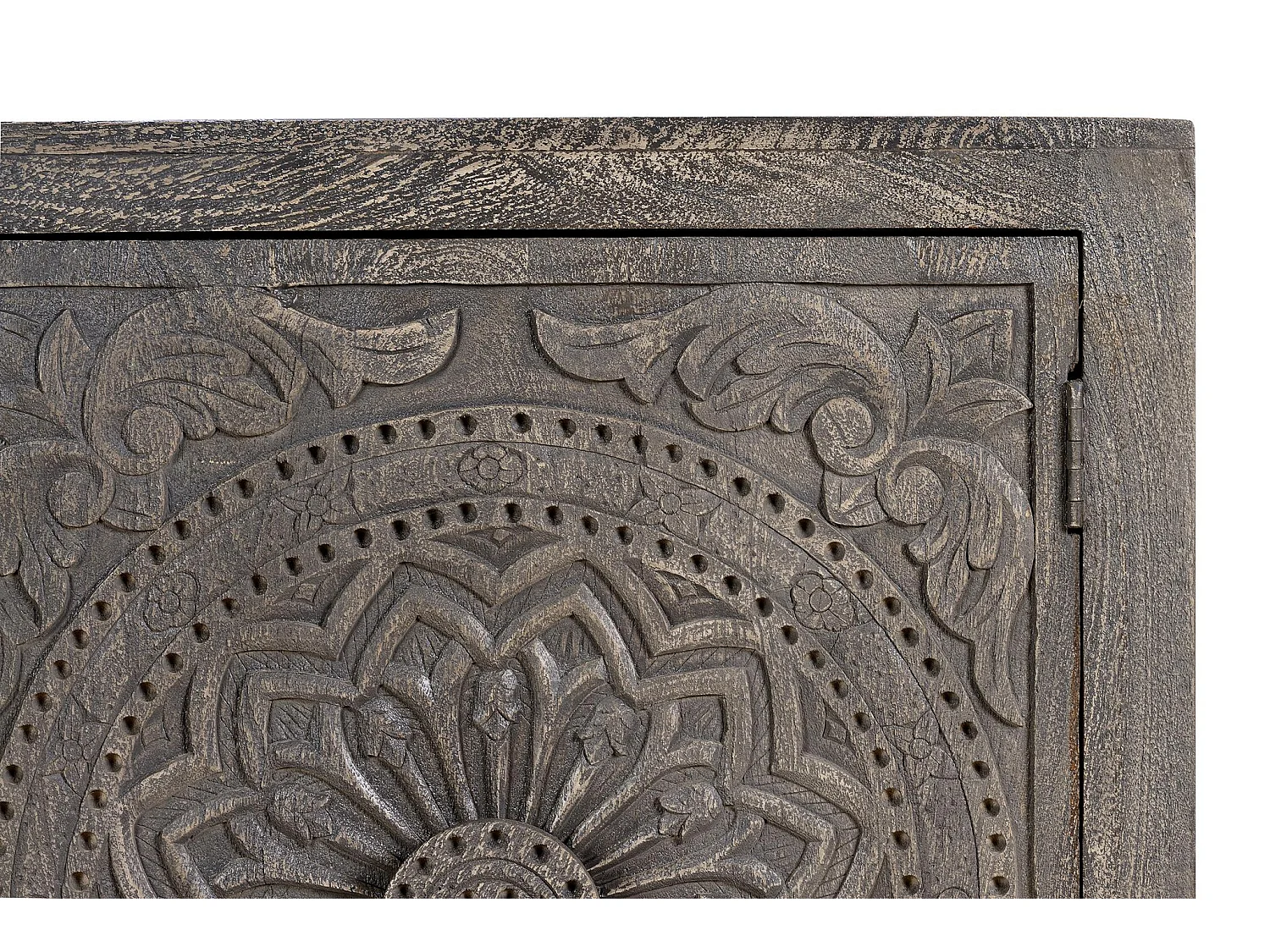Buffet en bois de manguier, style ethnique/fait main - 82 x 172 x 43 cm