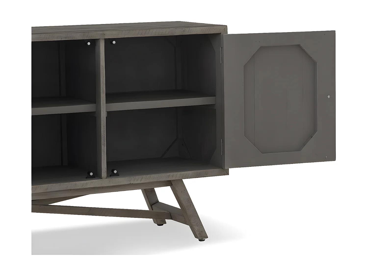 Bahut Bois Gris - Cidalie Décoration d'Autrefois