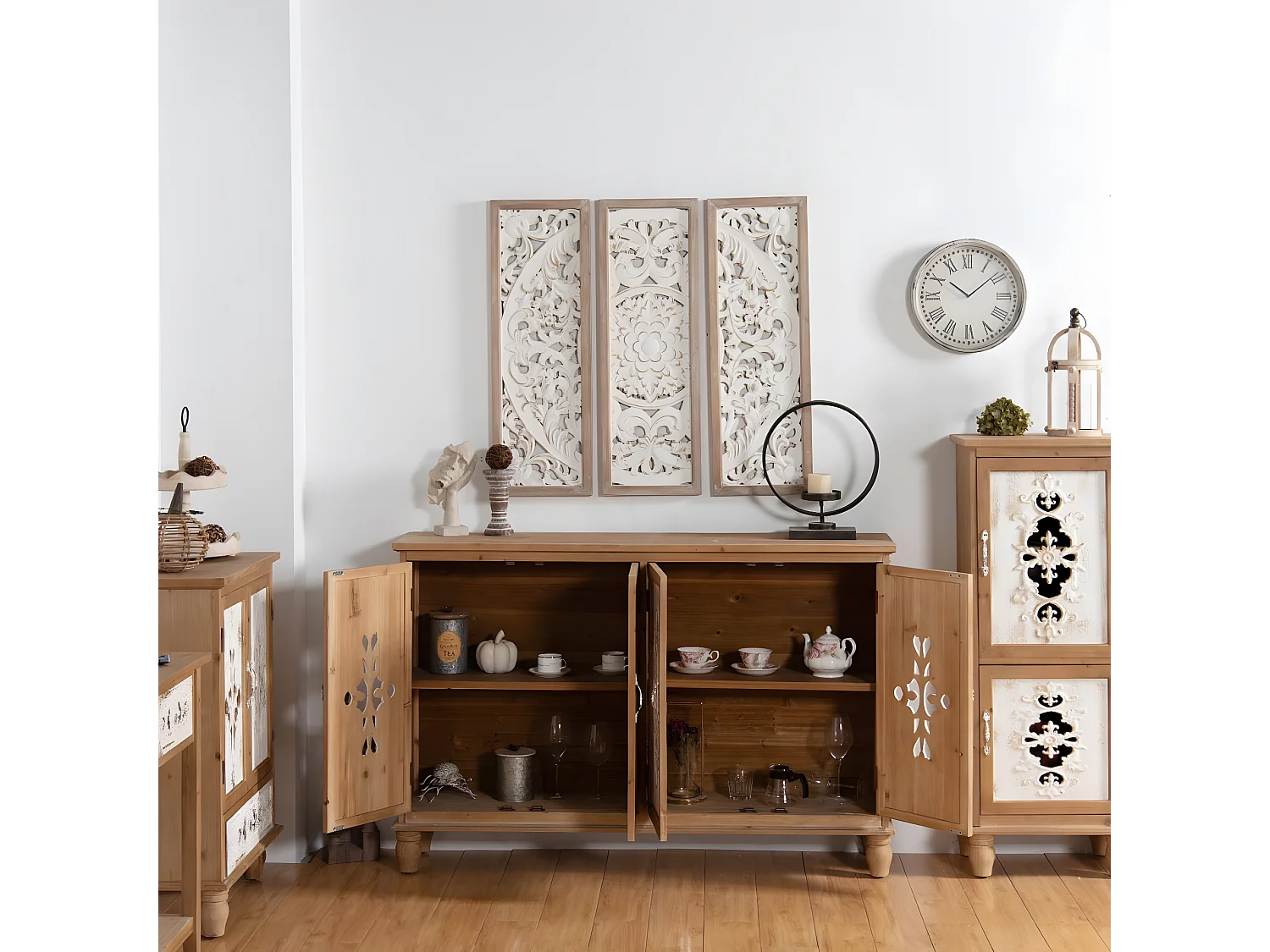 Buffet Bois Marron - Valdorise Décoration d'Autrefois