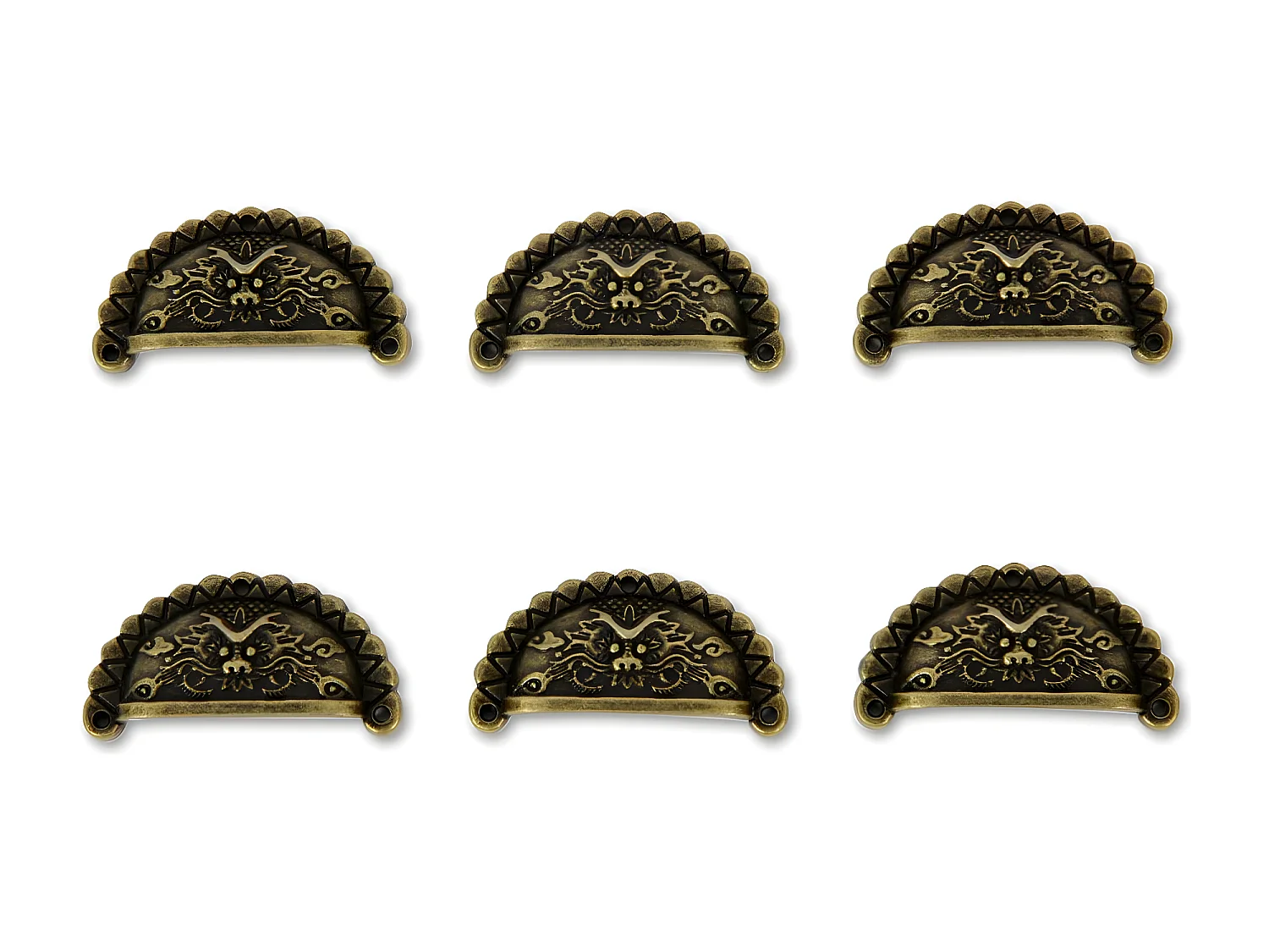 12 poignées fonte patinée 19 Fonte Marron - Décoration d'Autrefois