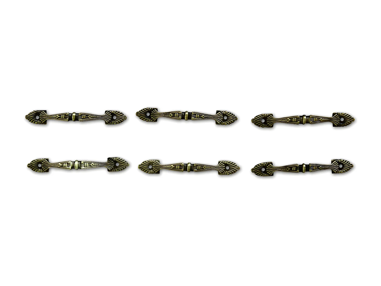 12 poignées fonte patinée 12 Fonte Marron - Décoration d'Autrefois