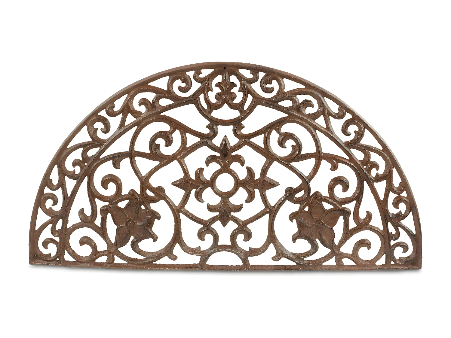 Paillasson demi lune fonte Fonte Marron - Décoration d'Autrefois