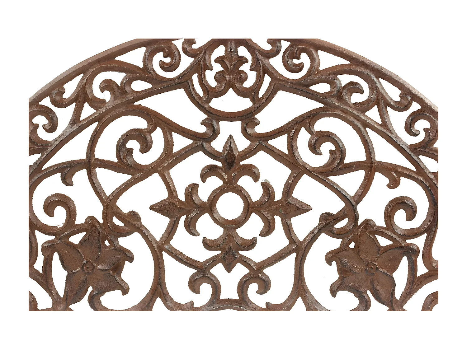 Paillasson demi lune fonte Fonte Marron - Décoration d'Autrefois