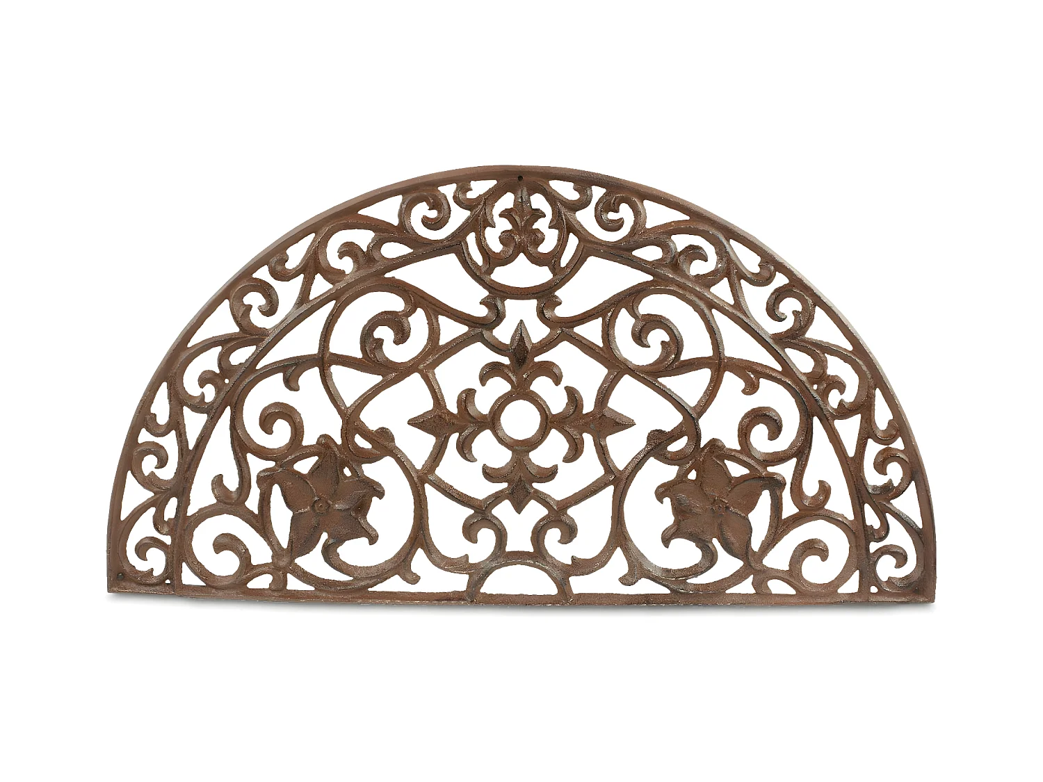 Paillasson demi lune fonte Fonte Marron - Décoration d'Autrefois