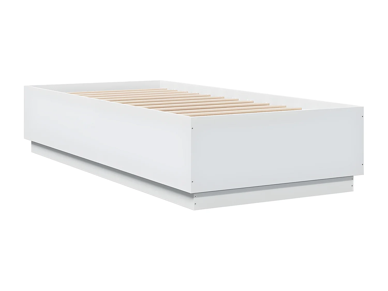 Estructura de cama madera de ingeniería blanca 90x200 cm