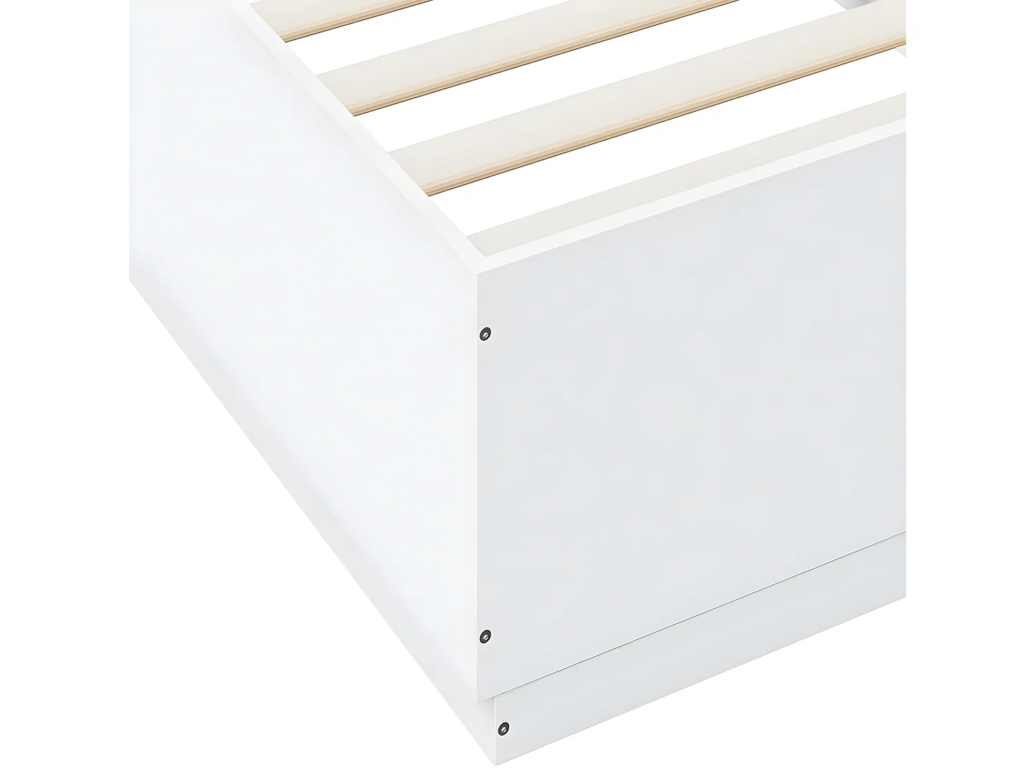 Estructura de cama madera de ingeniería blanca 90x200 cm