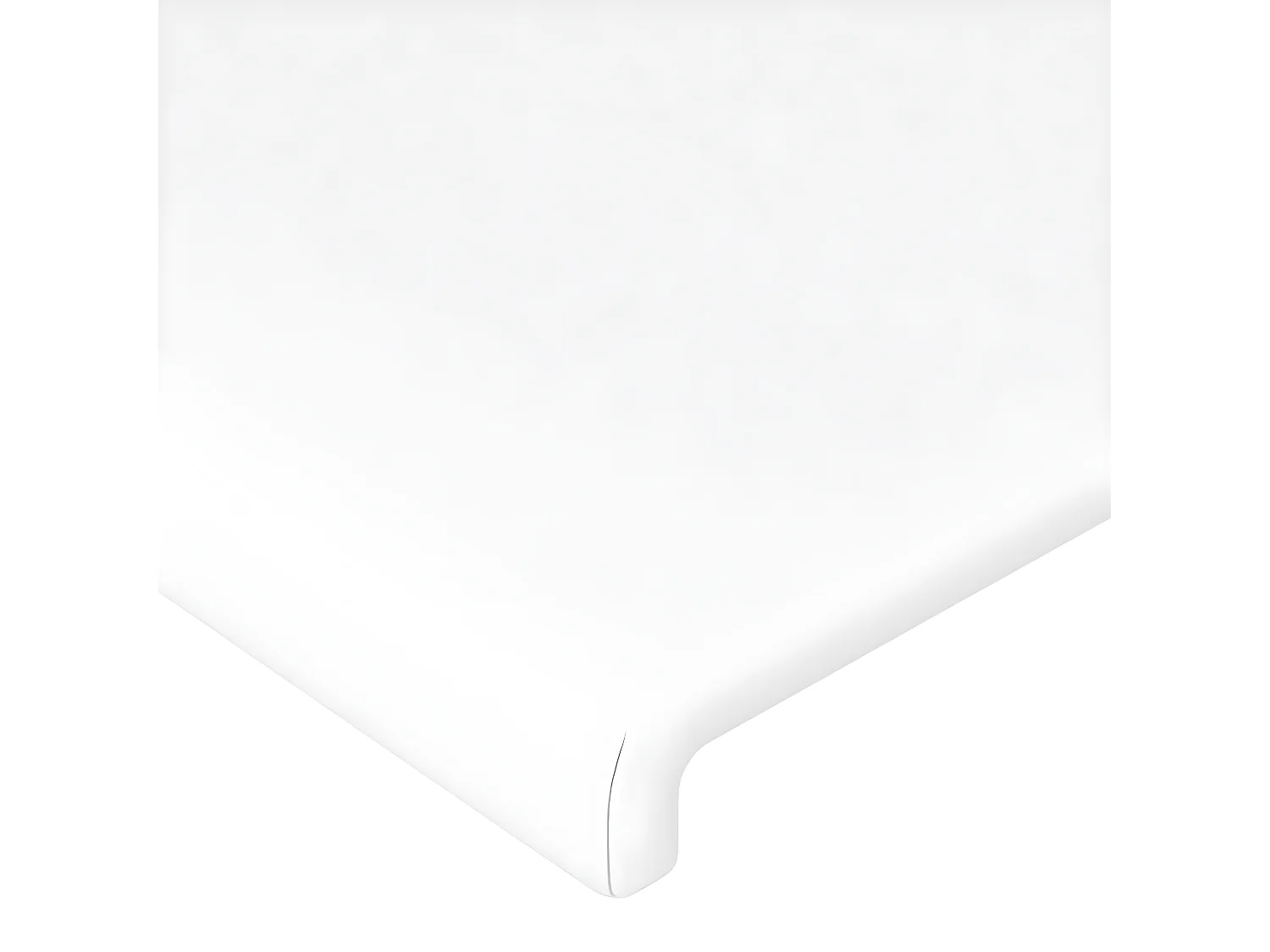 Cadre de lit avec tête de lit Blanc 140x190 cm Similicuir