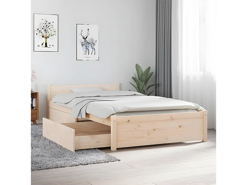 Estrutura de cama c/ gavetas 90x190 cm 3FT Single