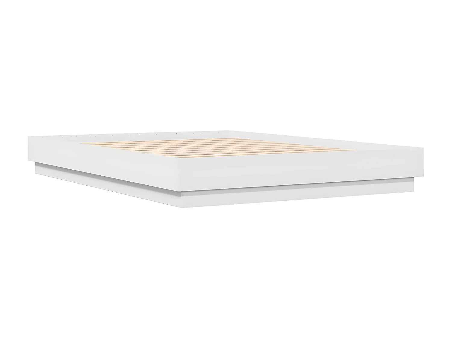 Estructura de cama madera de ingeniería blanca 120x200 cm