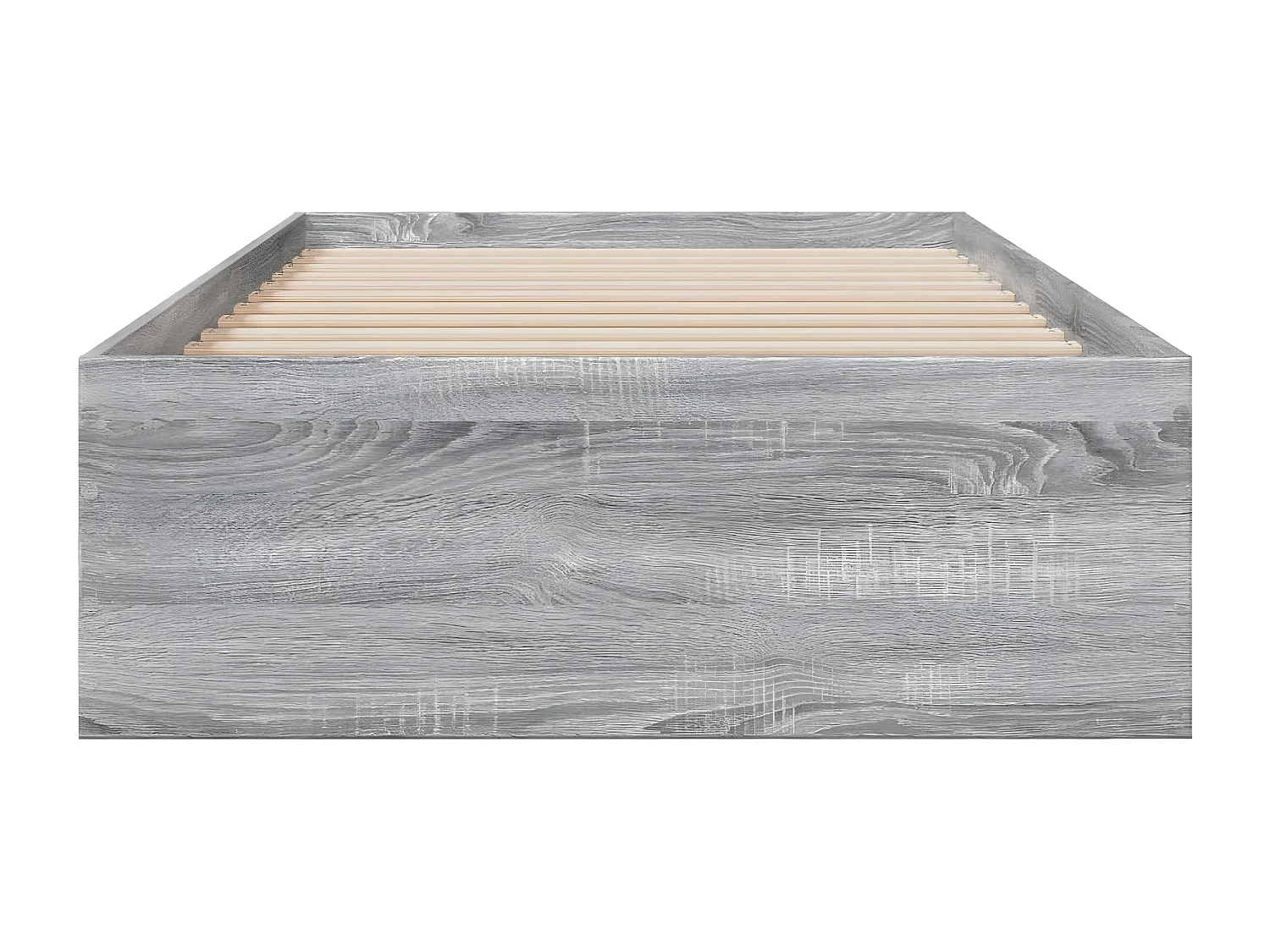 Cadre de lit et tiroirs sonoma gris 75x190cm bois d'ingénierie