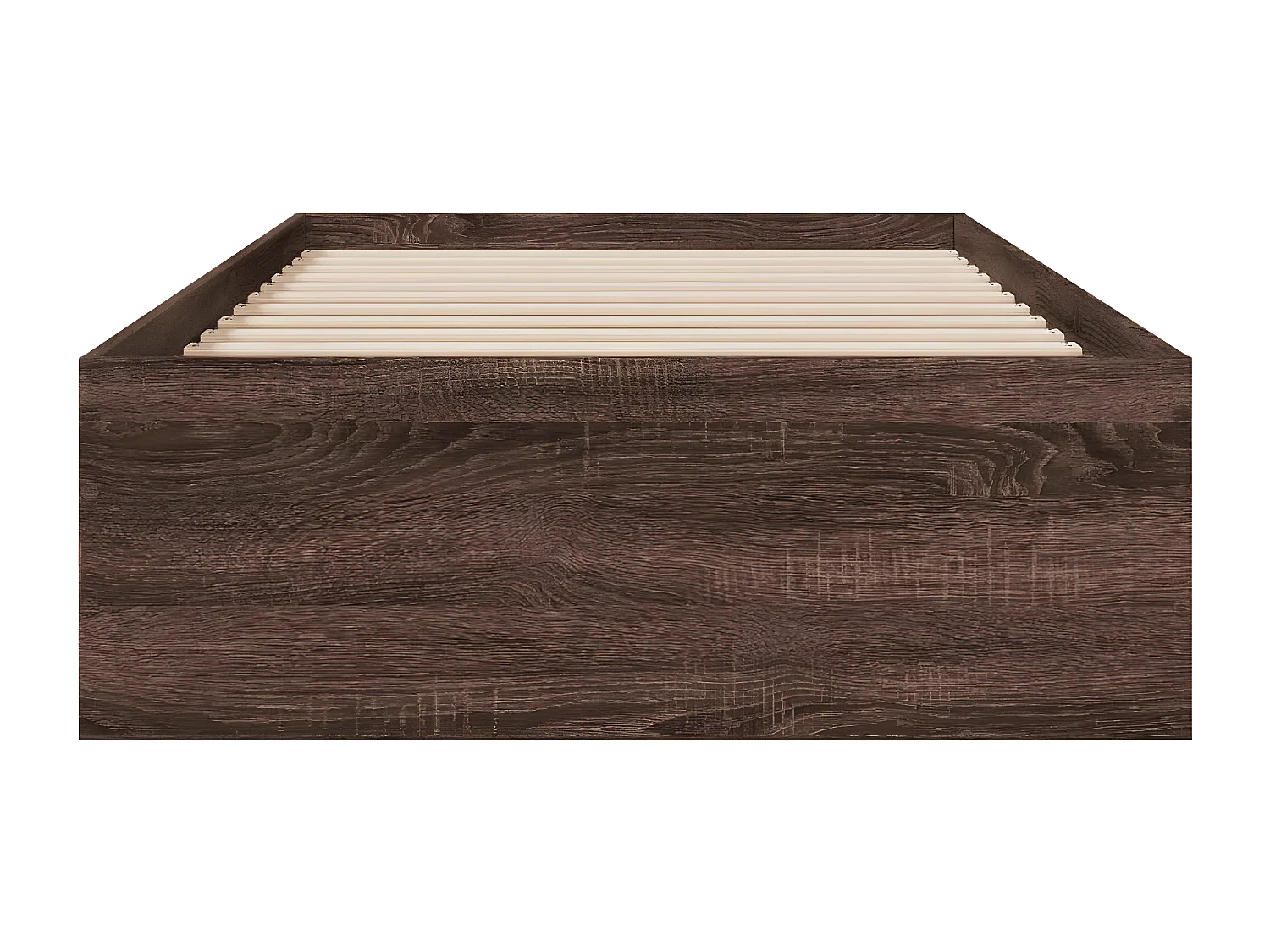 Cadre de lit à tiroirs chêne marron 90x190 cm bois d'ingénierie