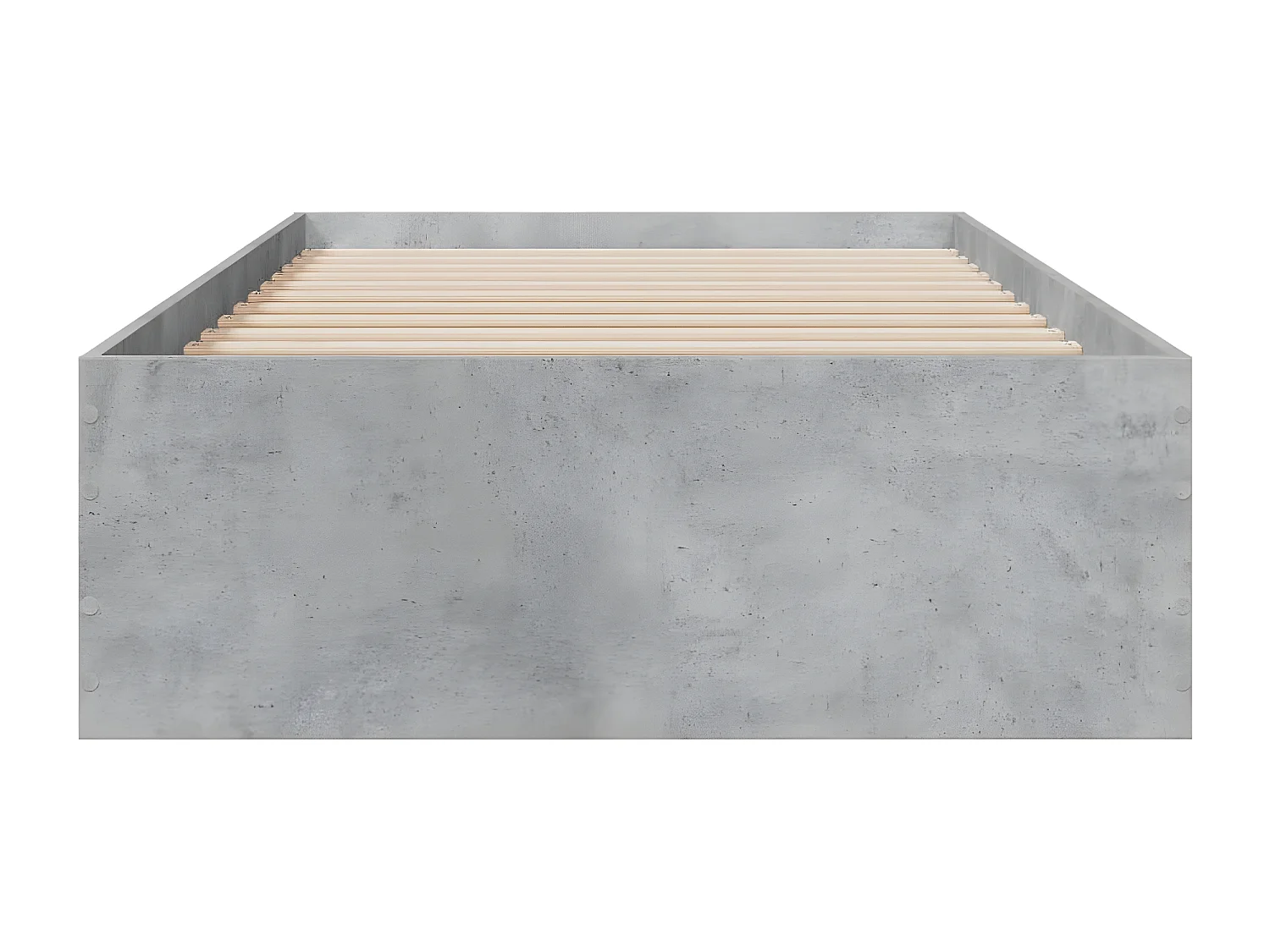 Cama con cajones madera ingeniería gris hormigón 90x190 cm