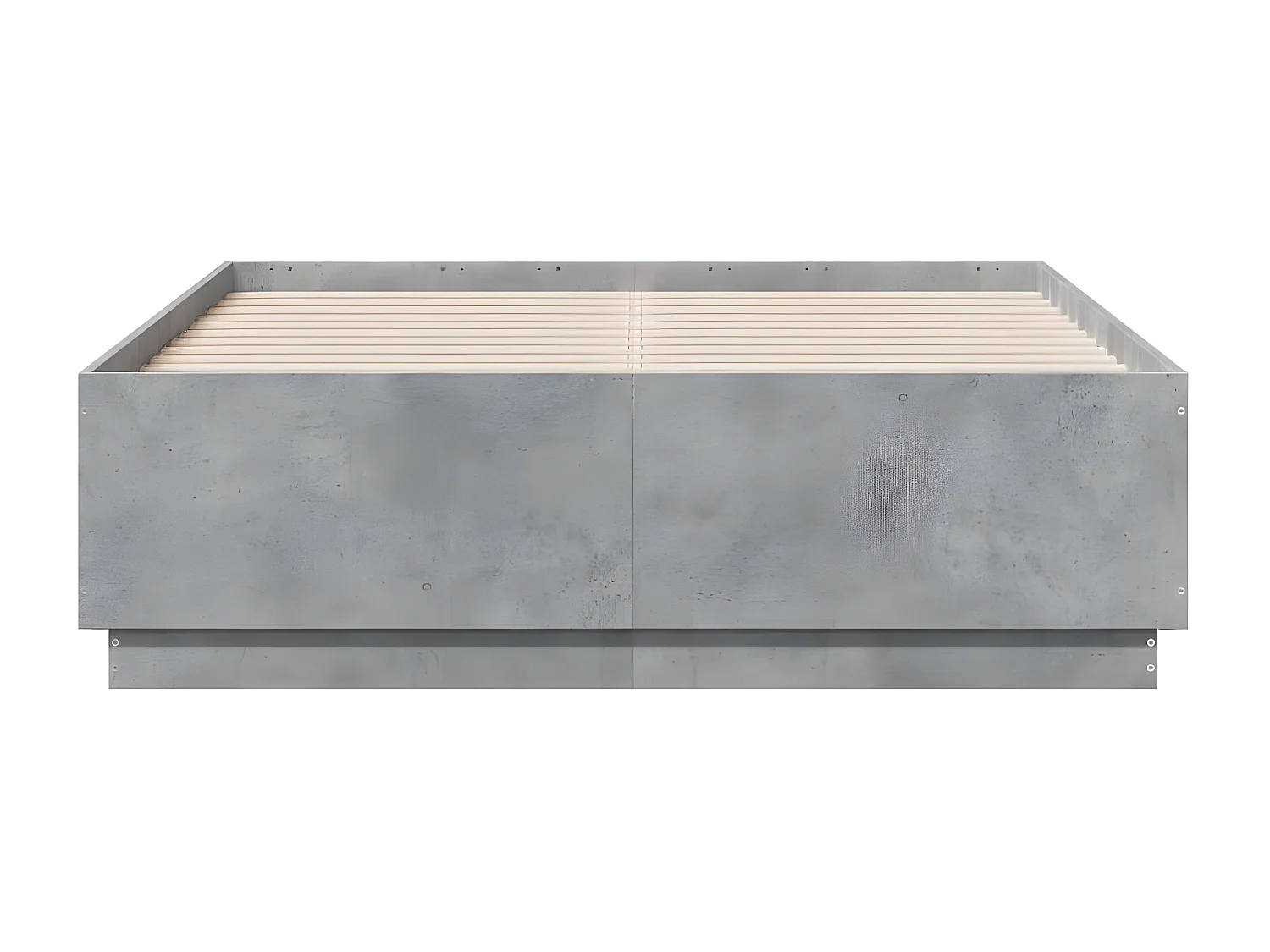 Estructura de cama madera de ingeniería gris hormigón 120x190cm