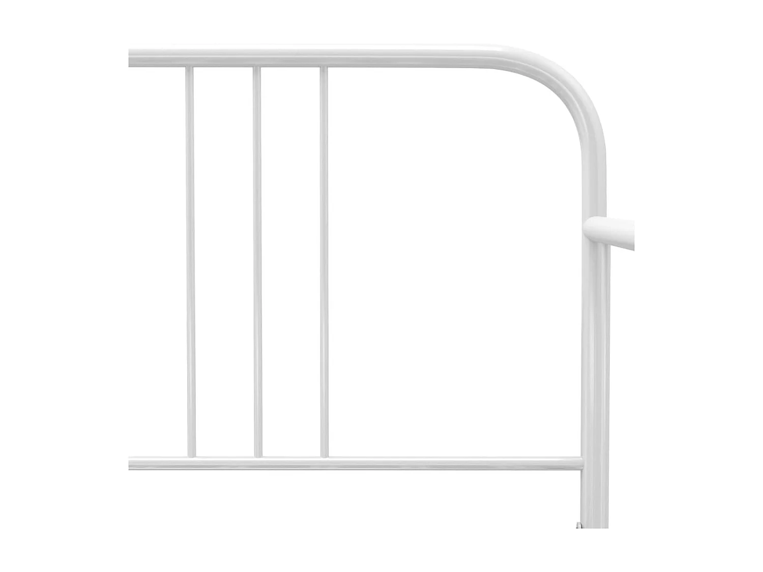 Estrutura sofá-cama de puxar 90x200 cm metal branco