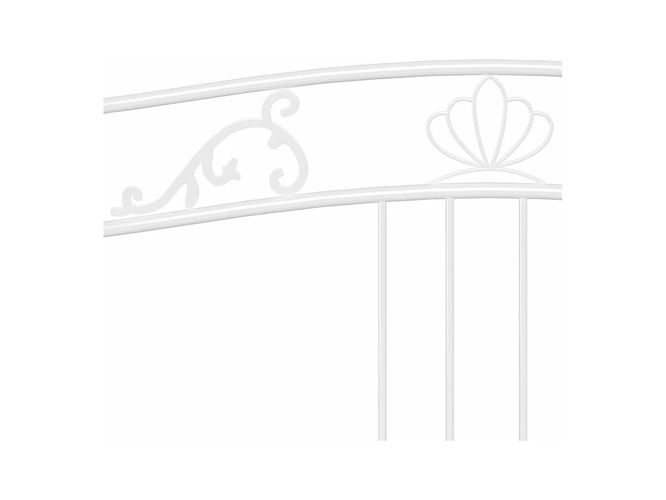 Estructura de sofá cama de metal blanco 90x200 cm