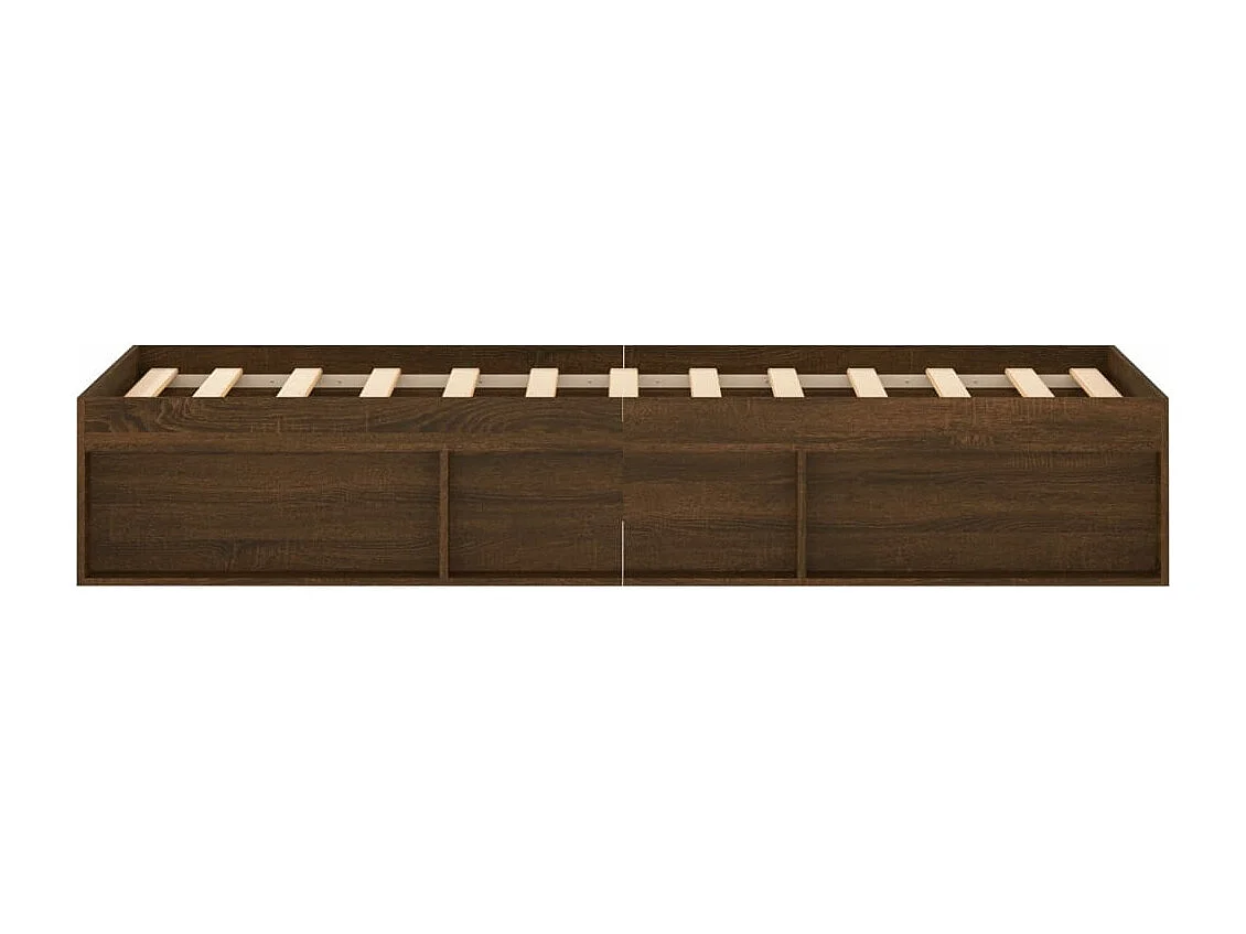 Cadre de lit chêne marron 120x200 cm