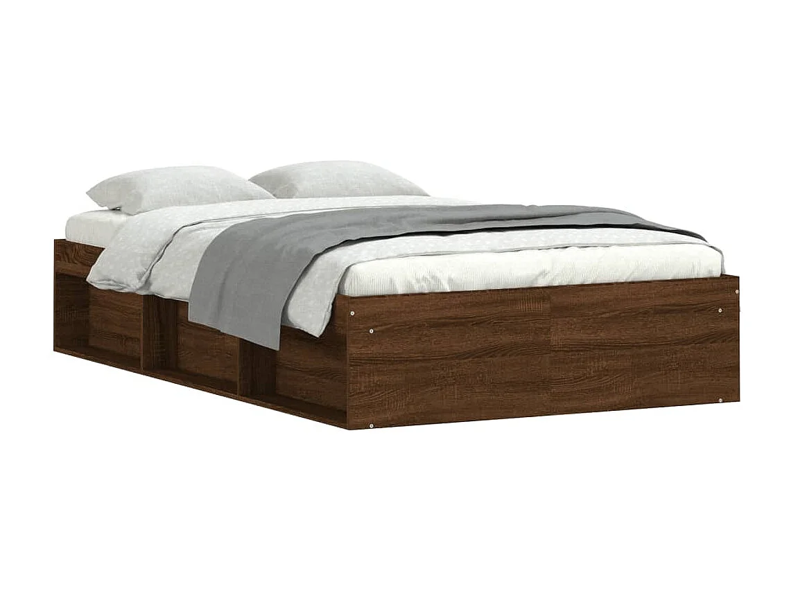 Estrutura de cama 120x200 cm carvalho castanho