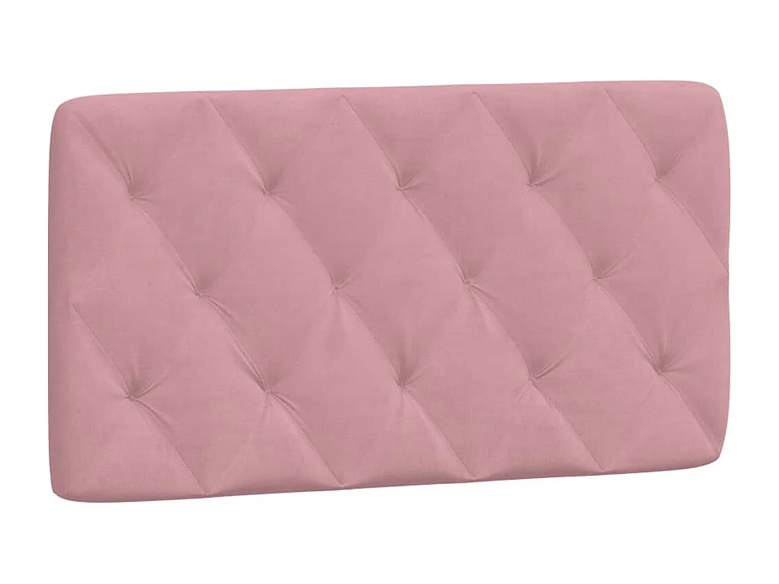 Estrutura de cama c/ luzes LED 100x200 cm veludo rosa