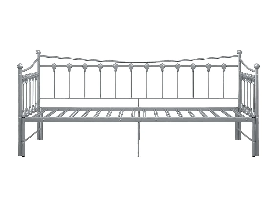 Estrutura sofá-cama de puxar 90x200 cm metal cinzento