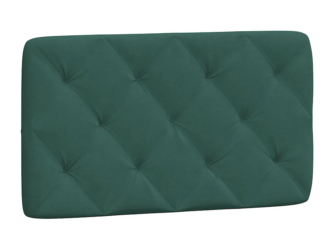 Estrutura de cama c/ cabeceira 90x190 cm veludo verde-escuro