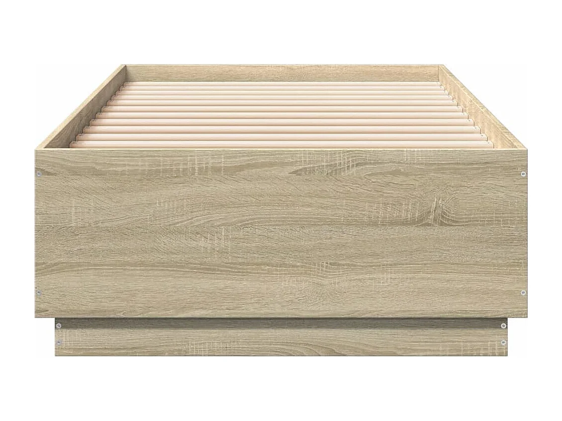 Estrutura de cama 90x200cm derivados de madeira carvalho sonoma