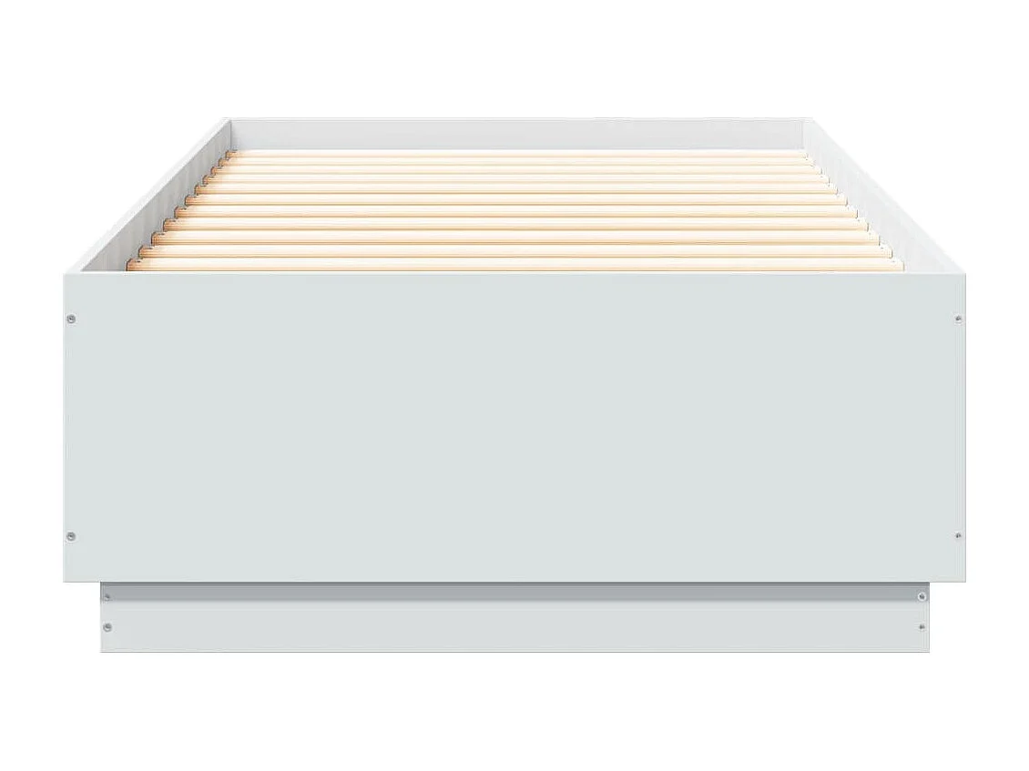 Estructura de cama madera de ingeniería blanca 100x200 cm