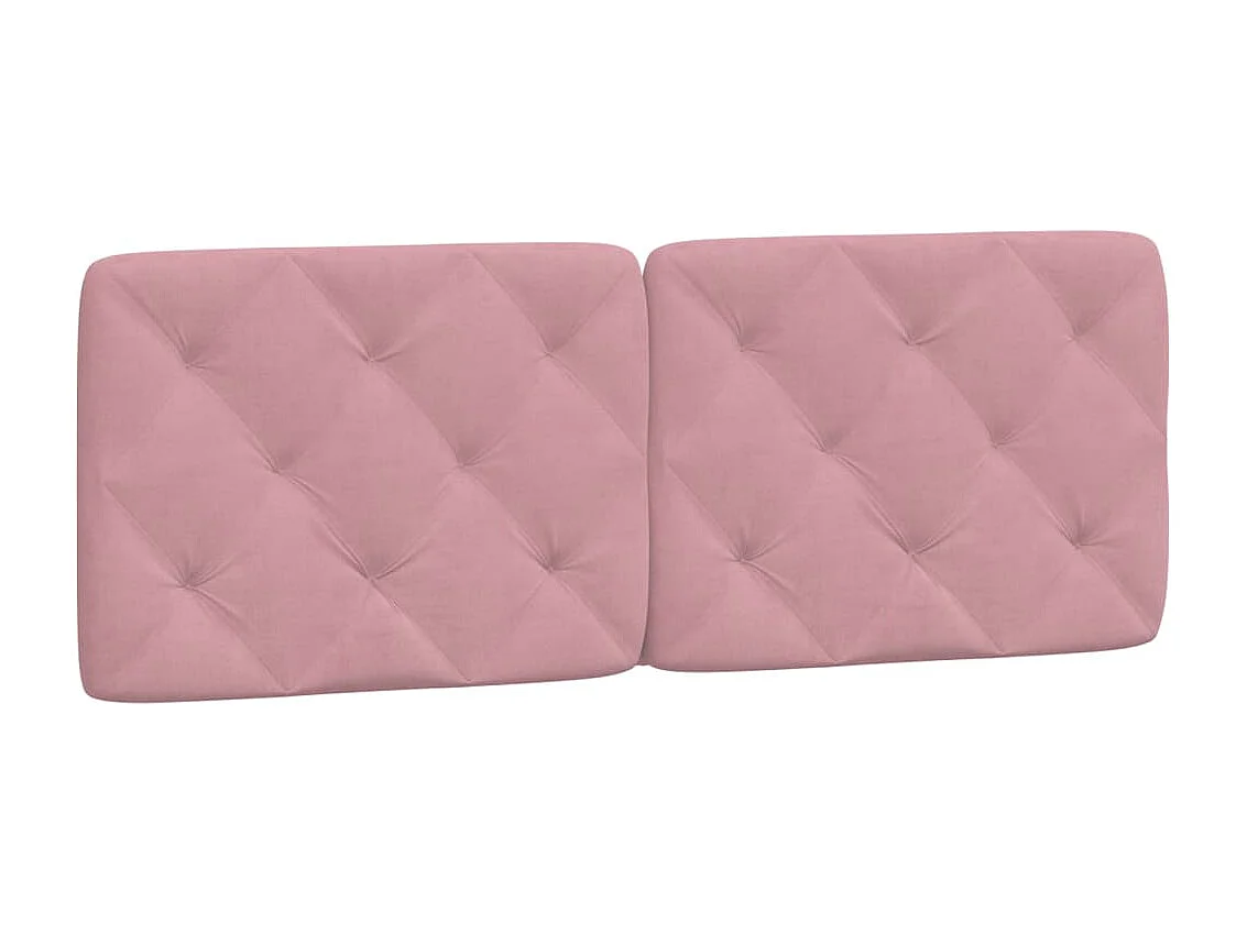 Estrutura de cama c/ luzes LED 120x200 cm veludo rosa