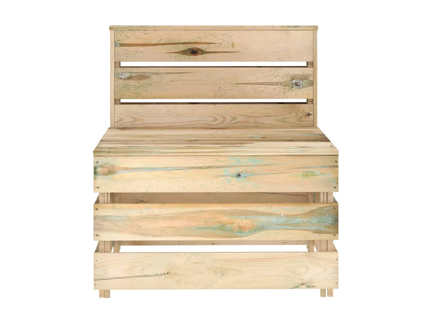 Salon de jardin 5 pièces Bois de pin imprégné de vert